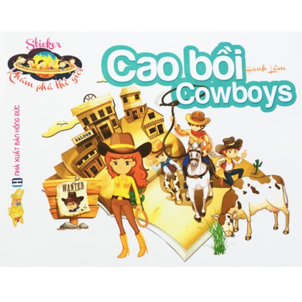 Sticker Khám Phá Thế Giới - Cao Bồi - Cowboys